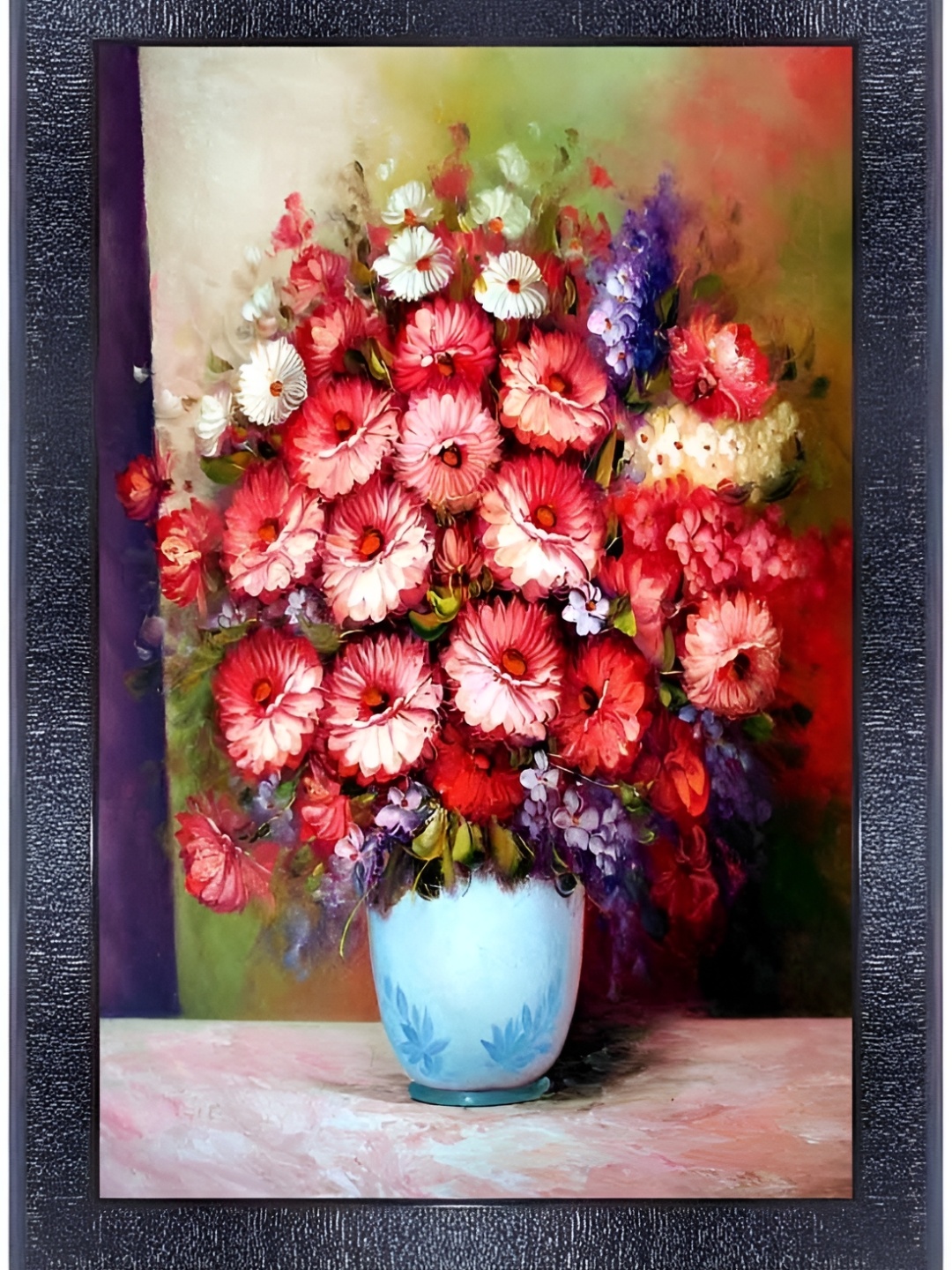 

PnF Black & Blue Floral and Botanical Wooden Photographs Wall Art