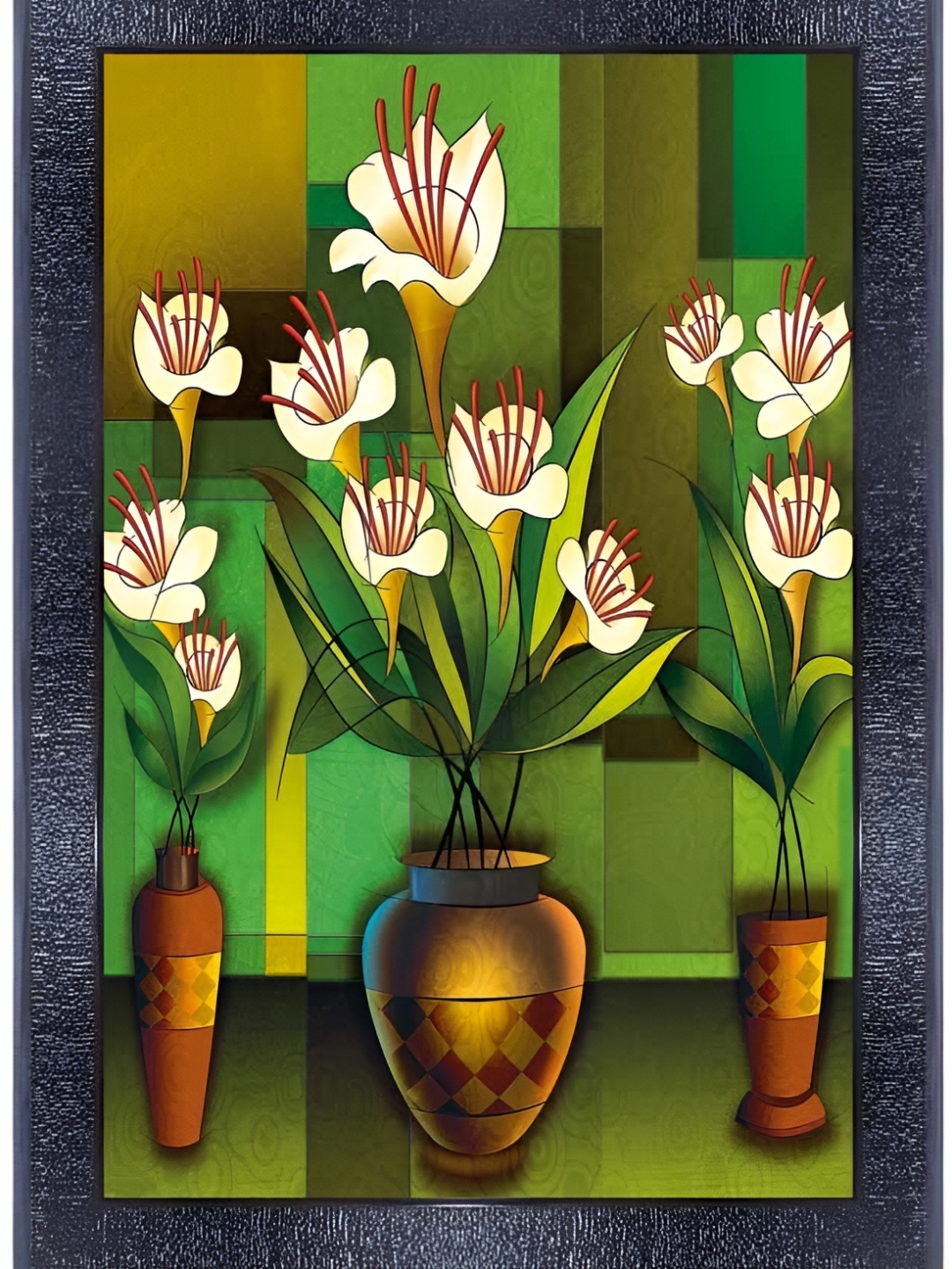

PnF Black & Brown Wooden Floral and Botanical Painting Wall Art