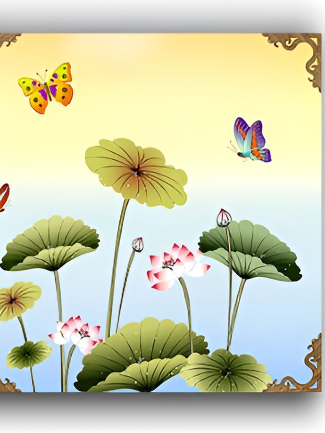 

PnF Blue & Green 3 Pieces Floral And Botanical Wall Art