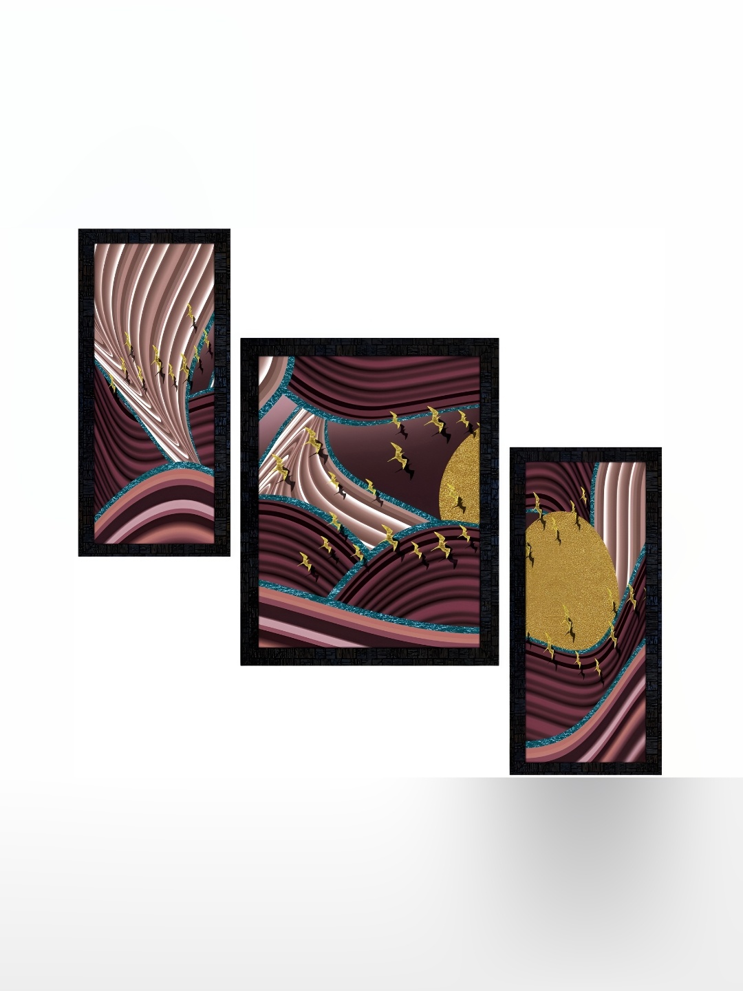 

PnF Charcoal & Grey 3 Pieces Wooden Wall Art