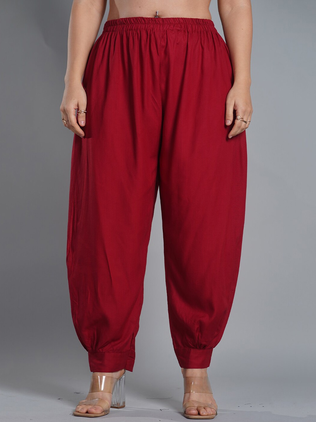 

LetsDressUp Women Afghani Salwar, Red