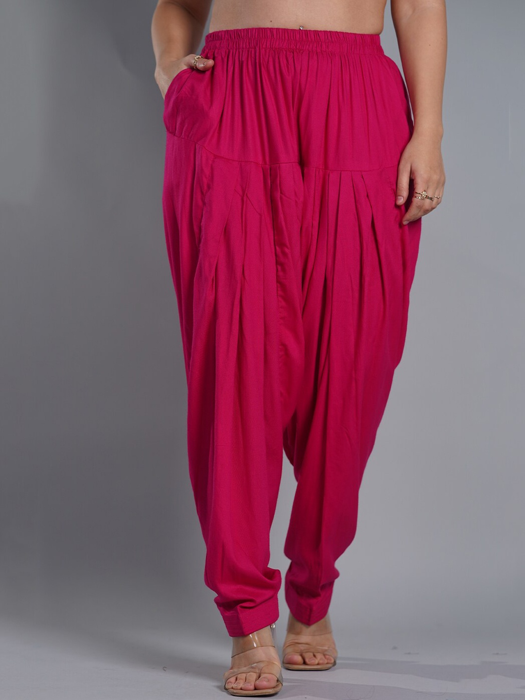 

LetsDressUp Women Solid Salwar, Magenta