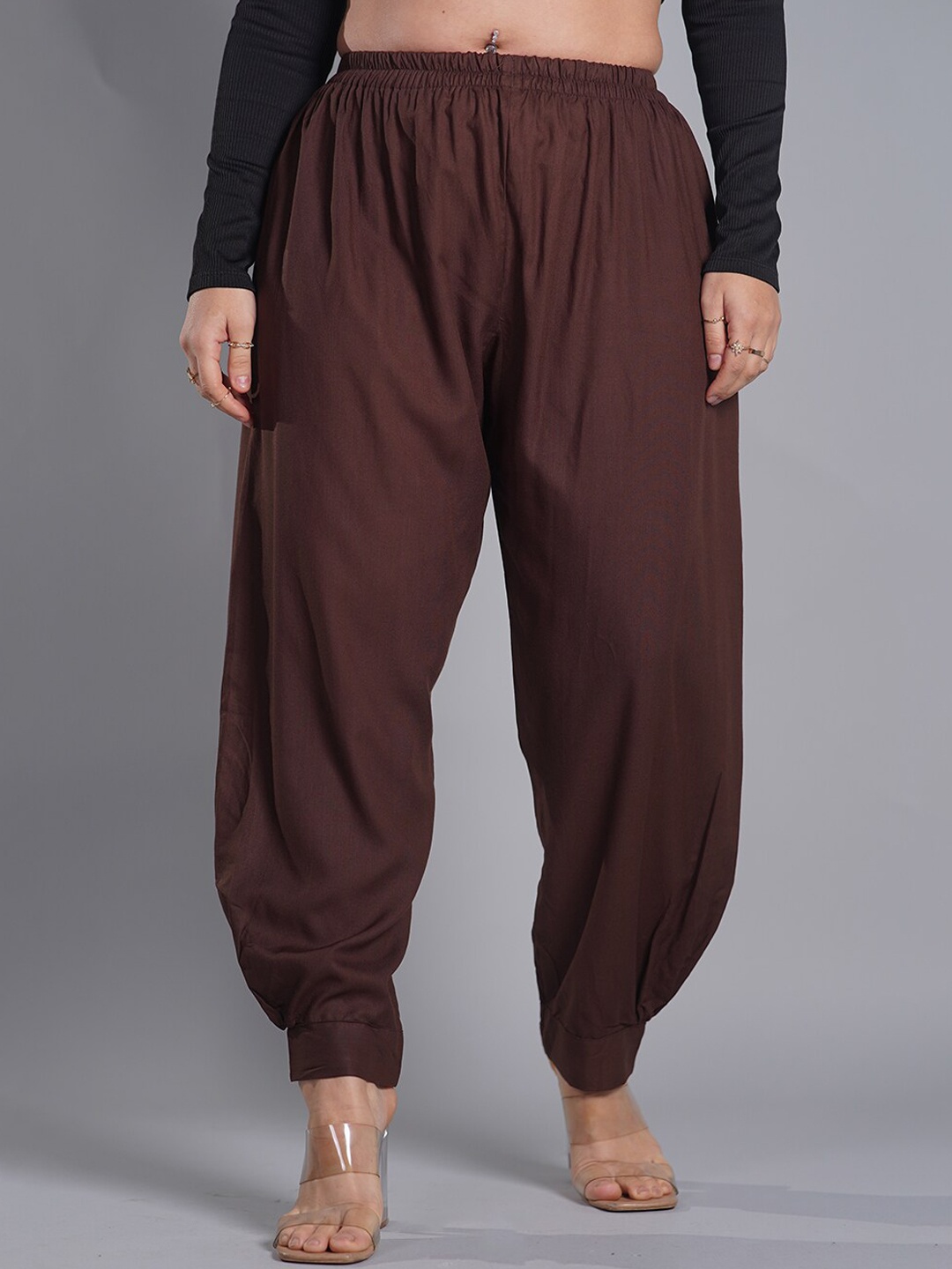 

LetsDressUp Women Afghani Salwar, Coffee brown