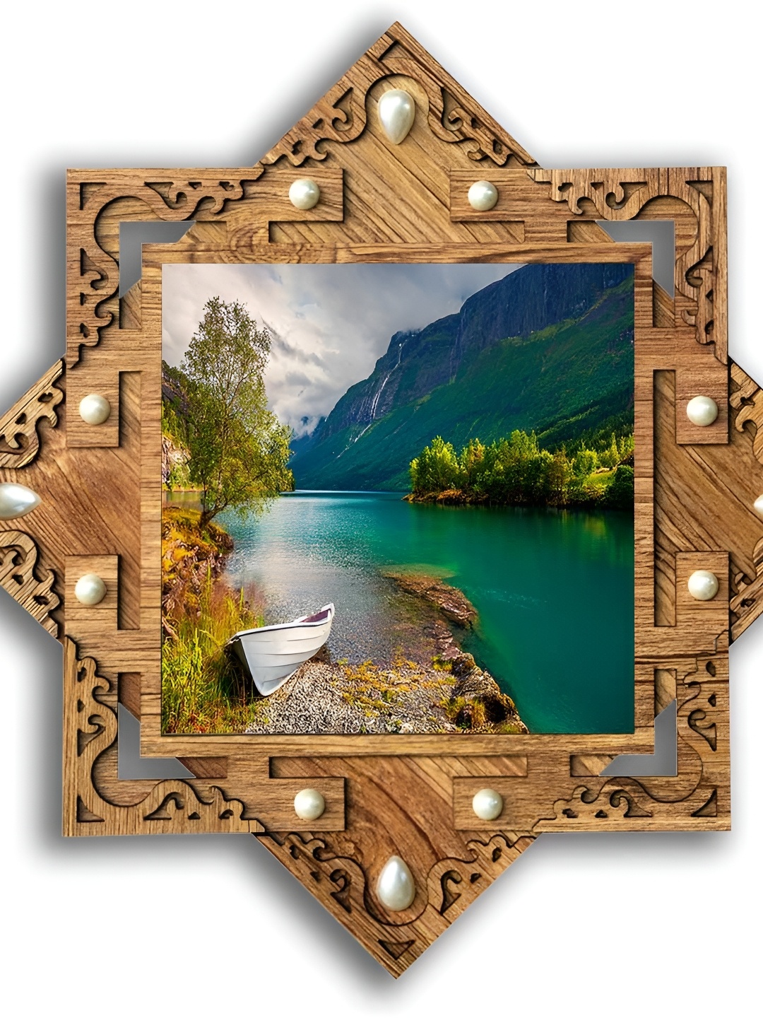 

PnF Brown & Green Wooden Painting Wall Art