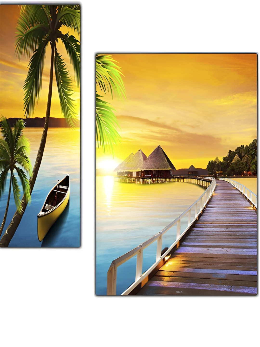 

PnF Blue & Green 3 Pieces Wooden Wall Art