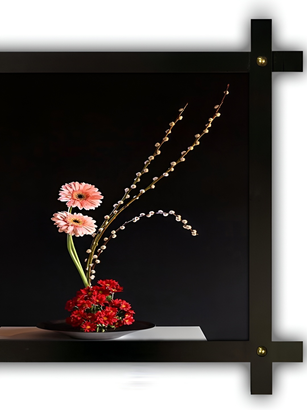 

PnF Black & Pink Wooden Painting Wall Art