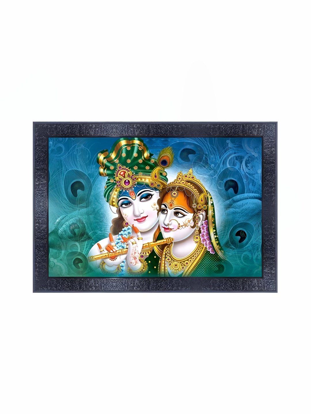 

PnF Blue & White Wooden Religious Painting Wall Art