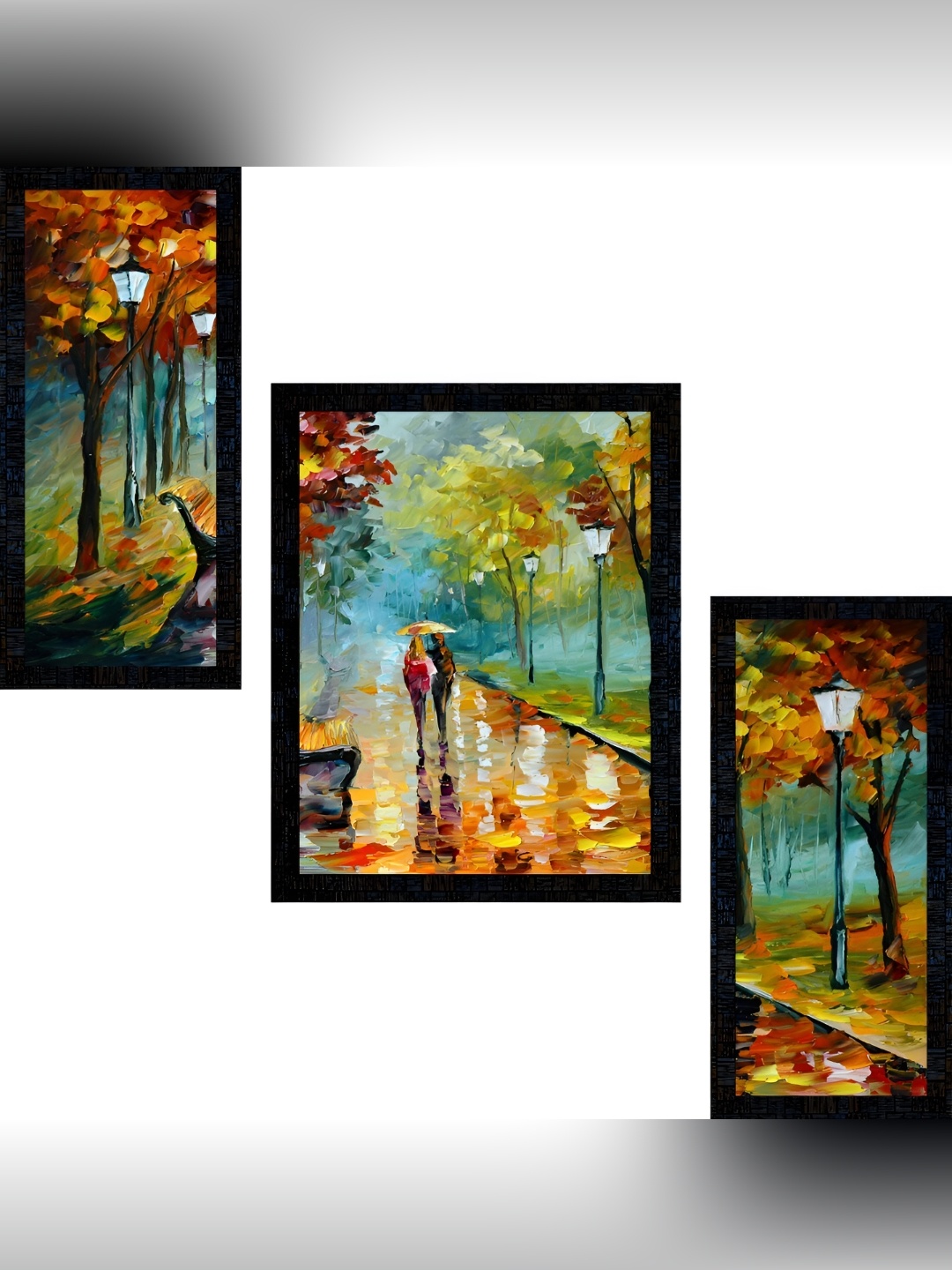 

PnF Charcoal & Brown 3 Pieces Floral and Botanical Wall Art