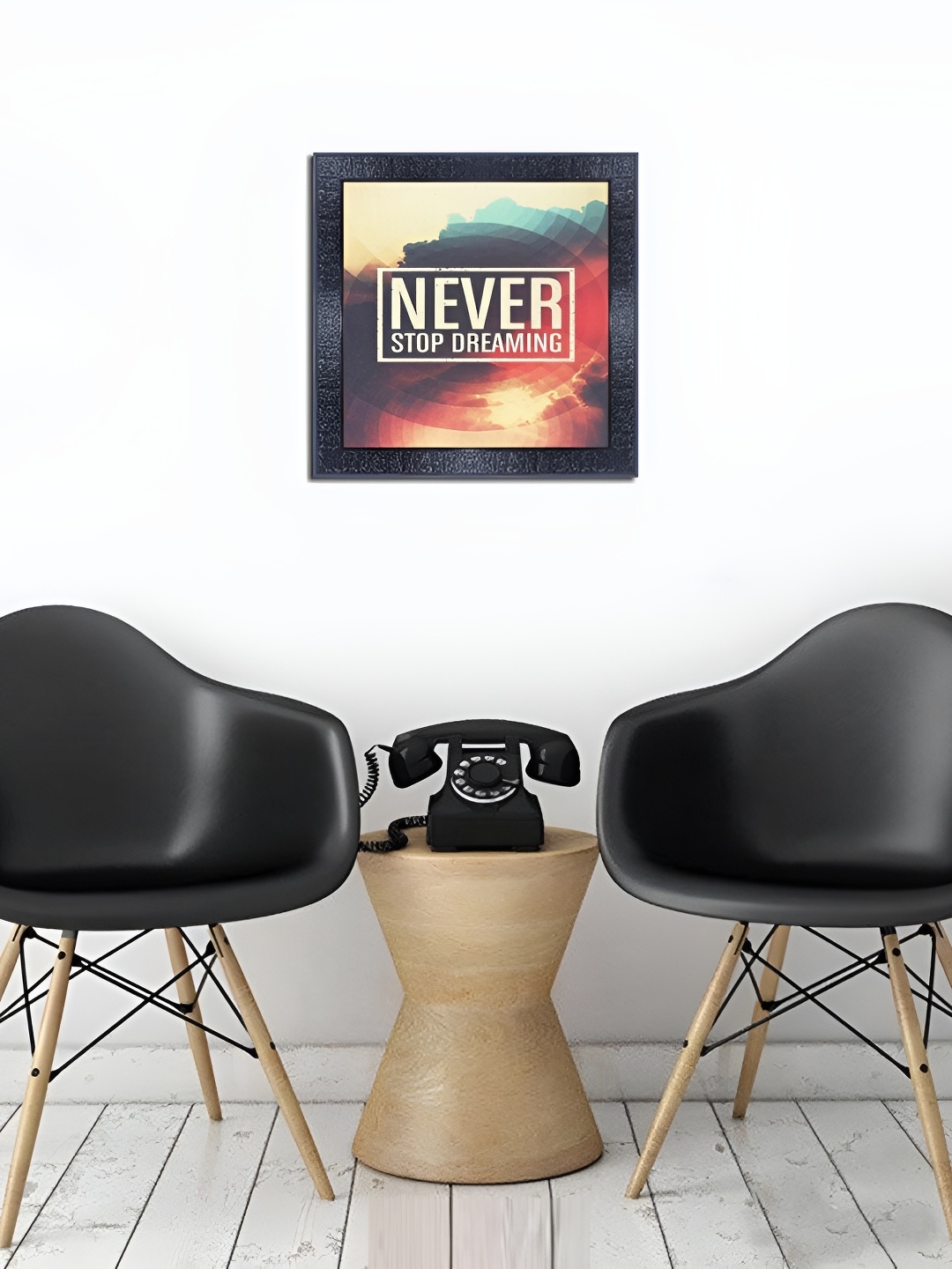 

PnF Black & Orange Wooden Painting Wall Art