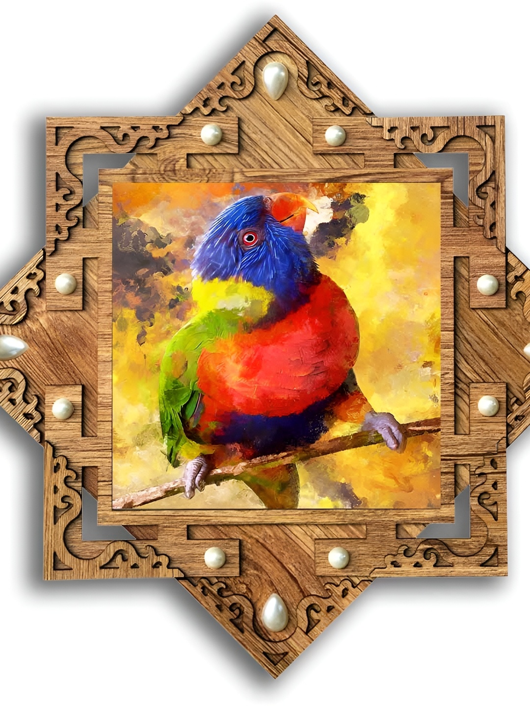 

PnF Brown & Blue Wooden Birds and Animals Wall Art