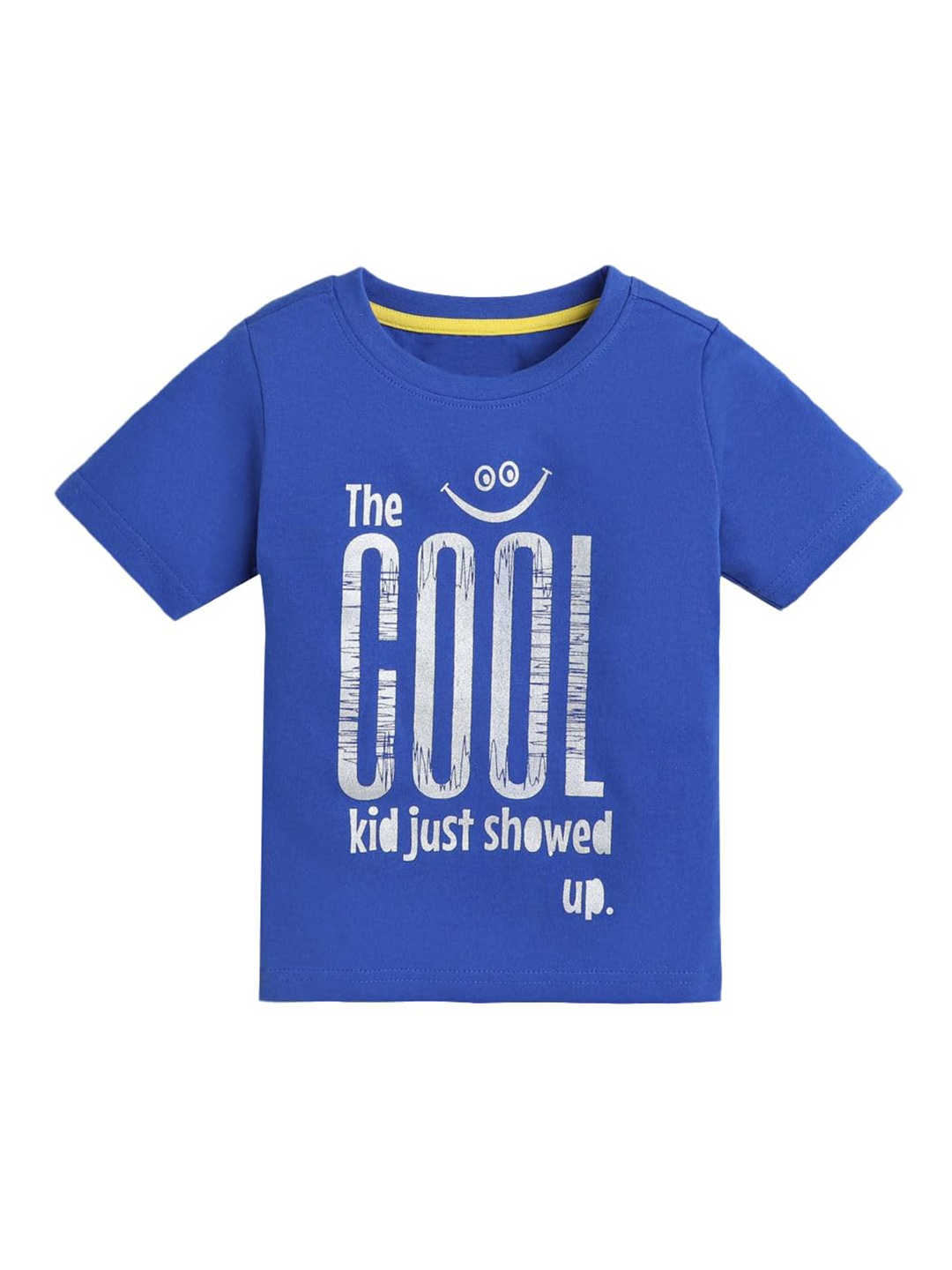 

Googo Gaaga Boys Typography Printed Cotton T-shirt, Navy blue