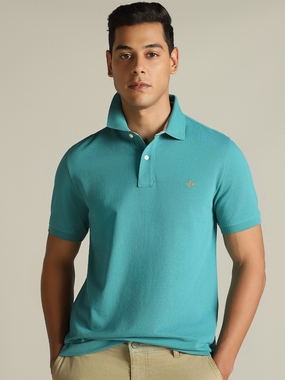 

Dockers Men Solid Polo Collar Classic Fit T-Shirt, Green