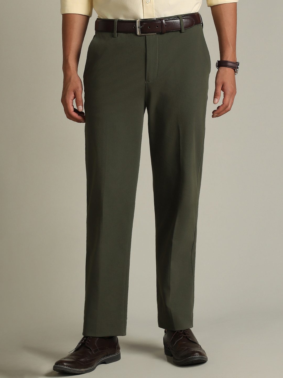 

Dockers Men Mid Rise Straight Fit Trousers, Green