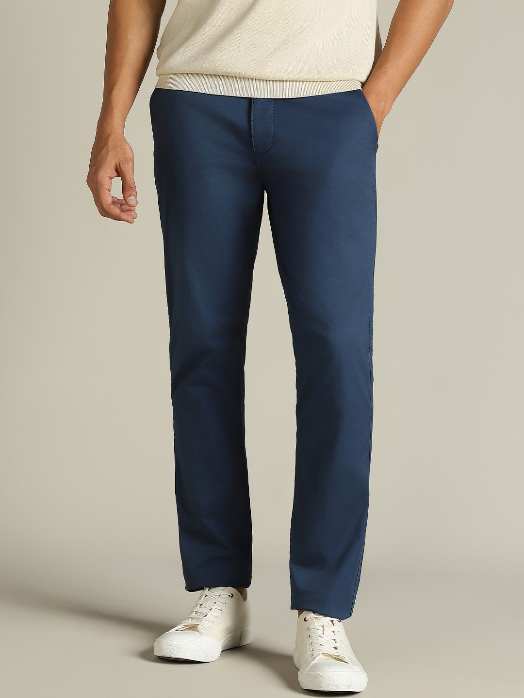

Dockers Men Mid Rise Skinny Fit Trousers, Blue