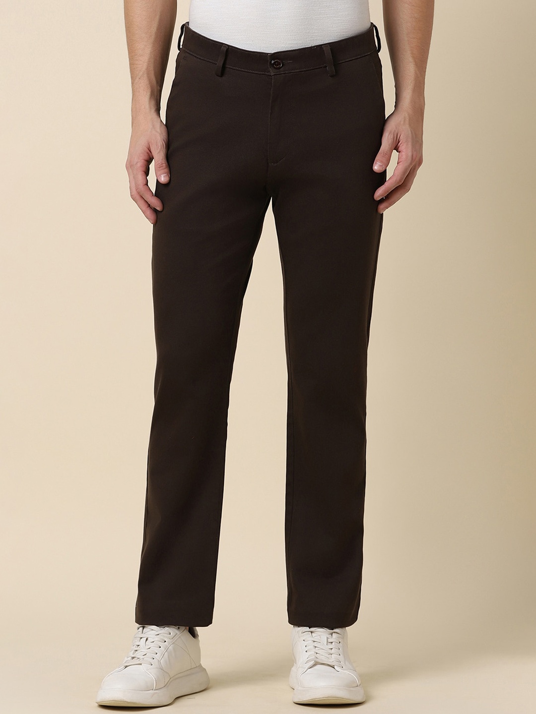 

Allen Solly Men Mid-Rise Trouser, Brown