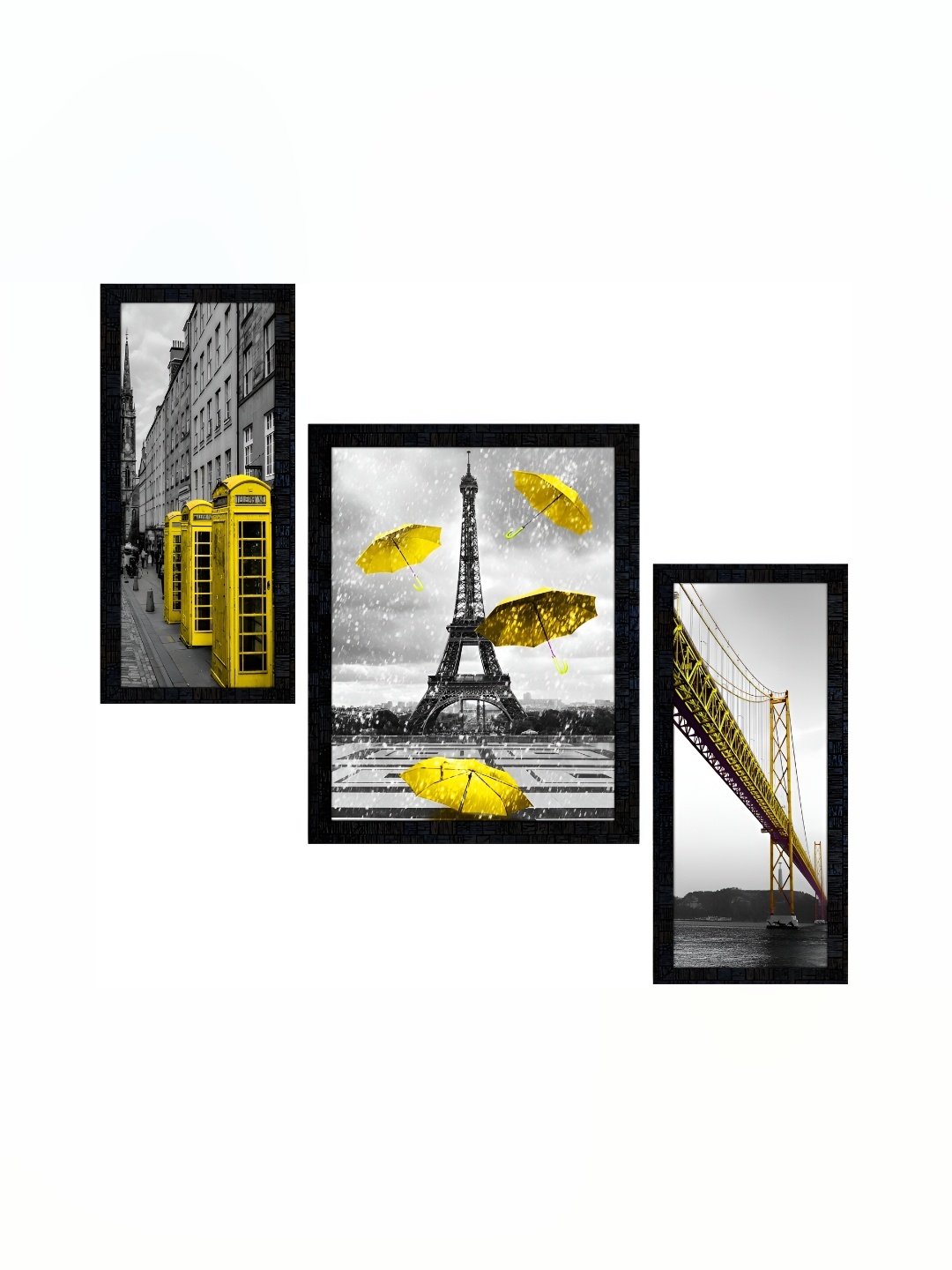 

PnF Charcoal & Grey 3 Pieces Paper Other Painting Wall Art