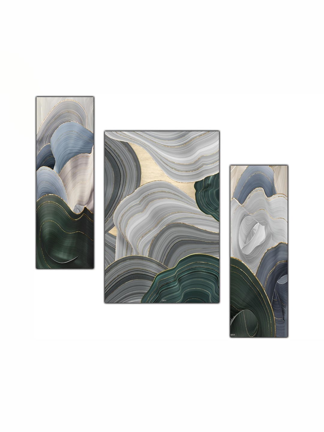 

PnF Grey & Beige 3 Pieces Wooden Abstract Wall Art