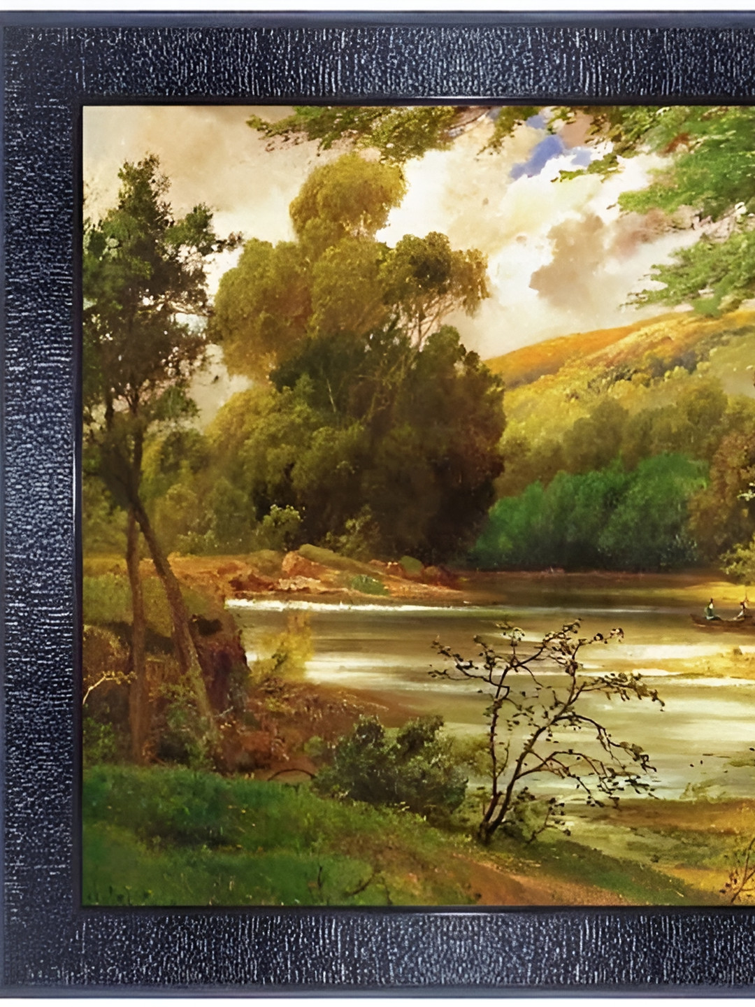 

PnF Black & Green Glass Floral and Botanical Painting Wall Art