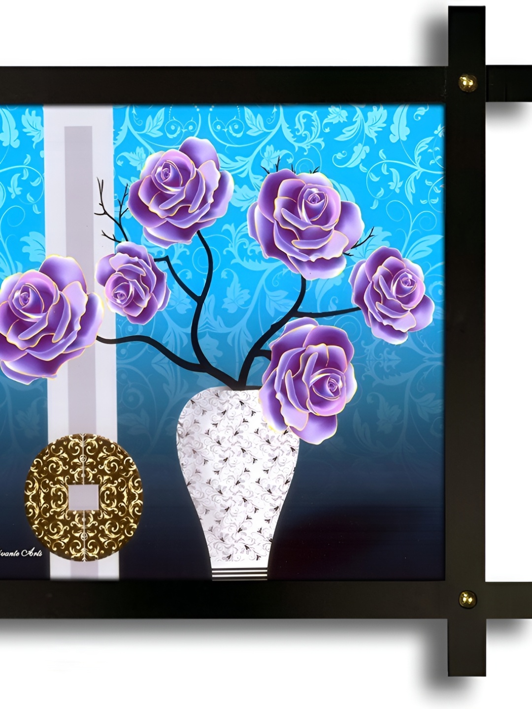 

PnF Blue & White Wooden Painting Wall Art