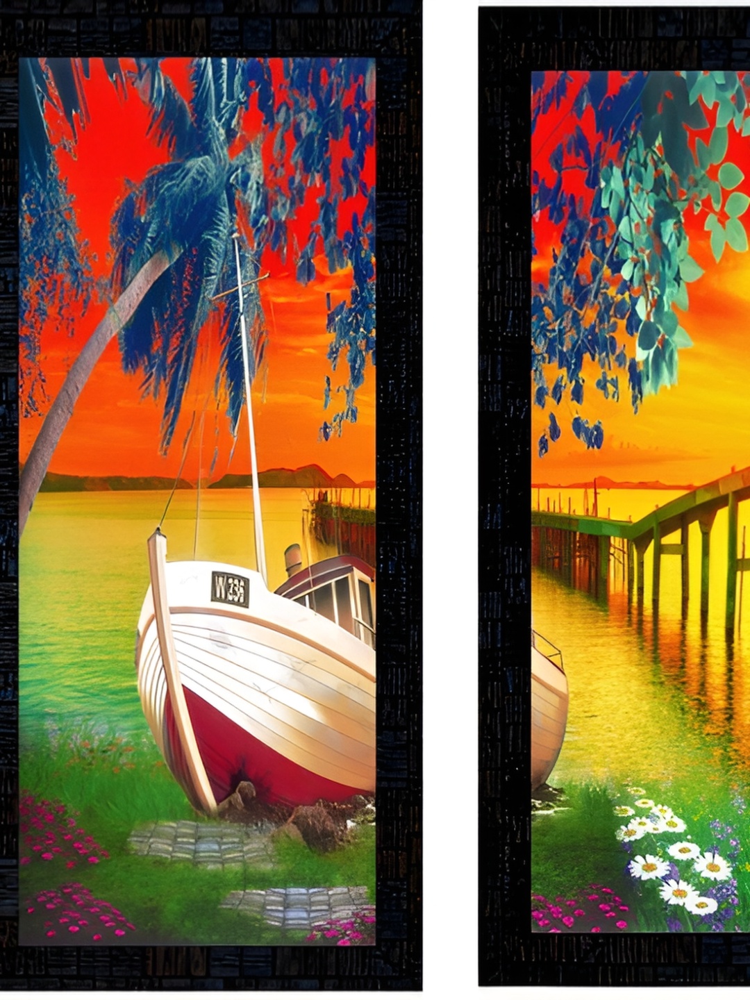 

PnF Yellow & Green 3 Pieces Floral and Botanical Wall Arts