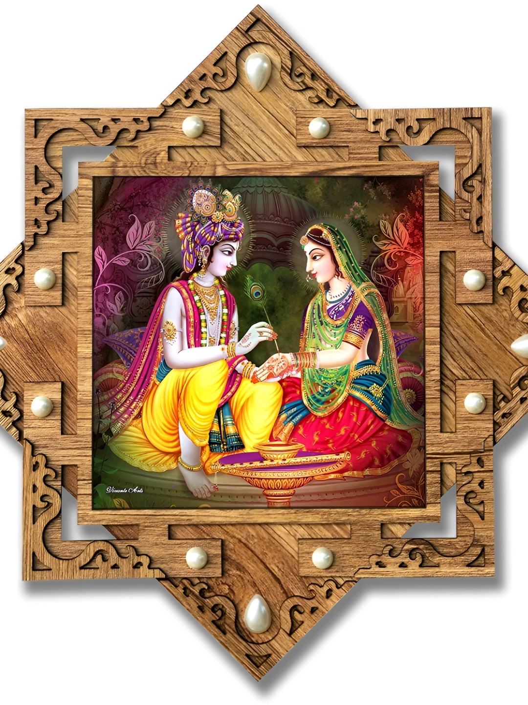 

PnF Brown & Green Wooden Religious Wall Art