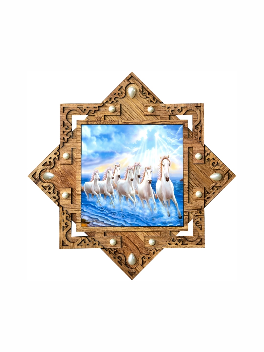 

PnF Brown & Blue Birds And Animals Wooden Wall Art