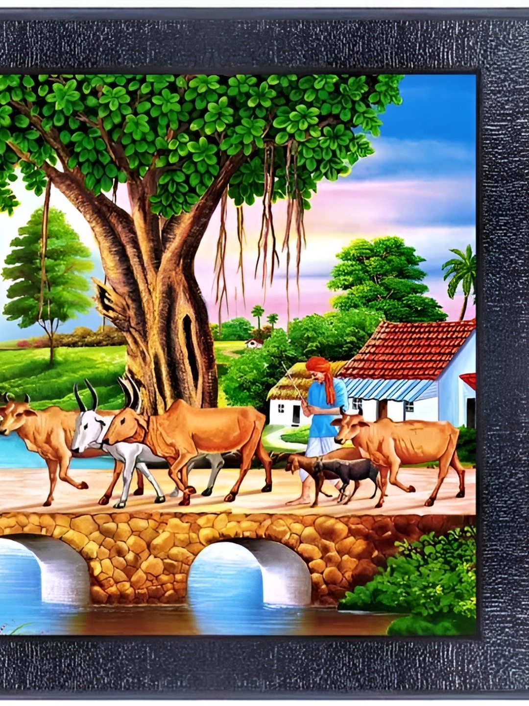 

PnF Green & Blue Wooden Paintings Wall Art