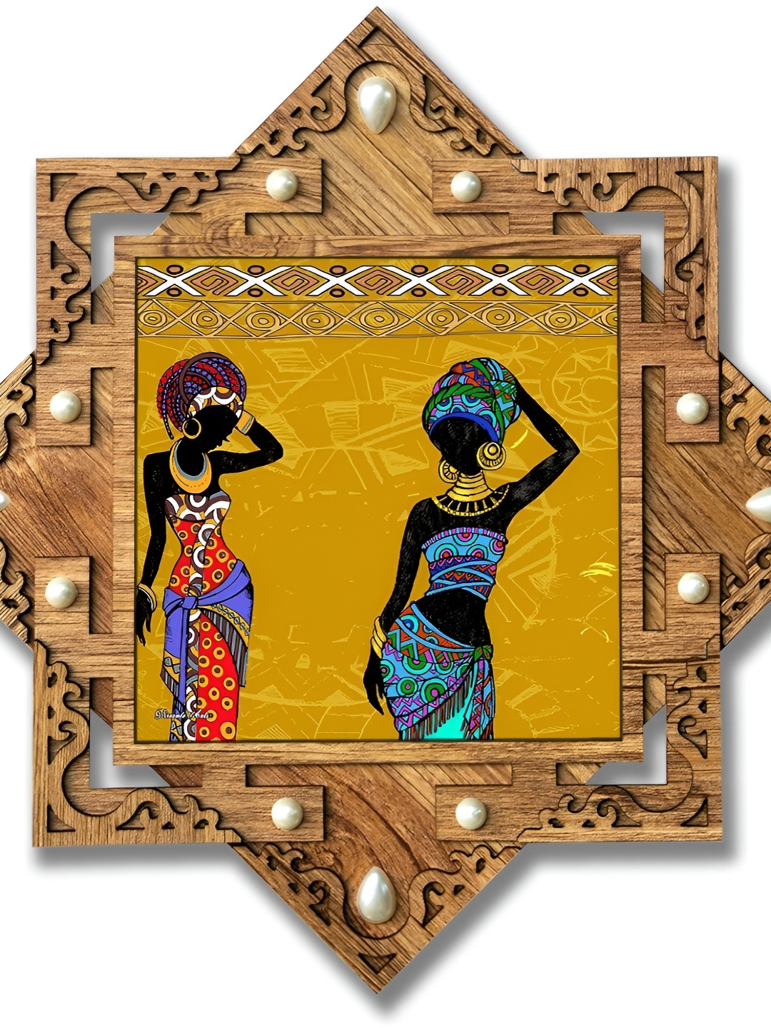 

PnF Brown & Blue Wooden Painting Wall Art