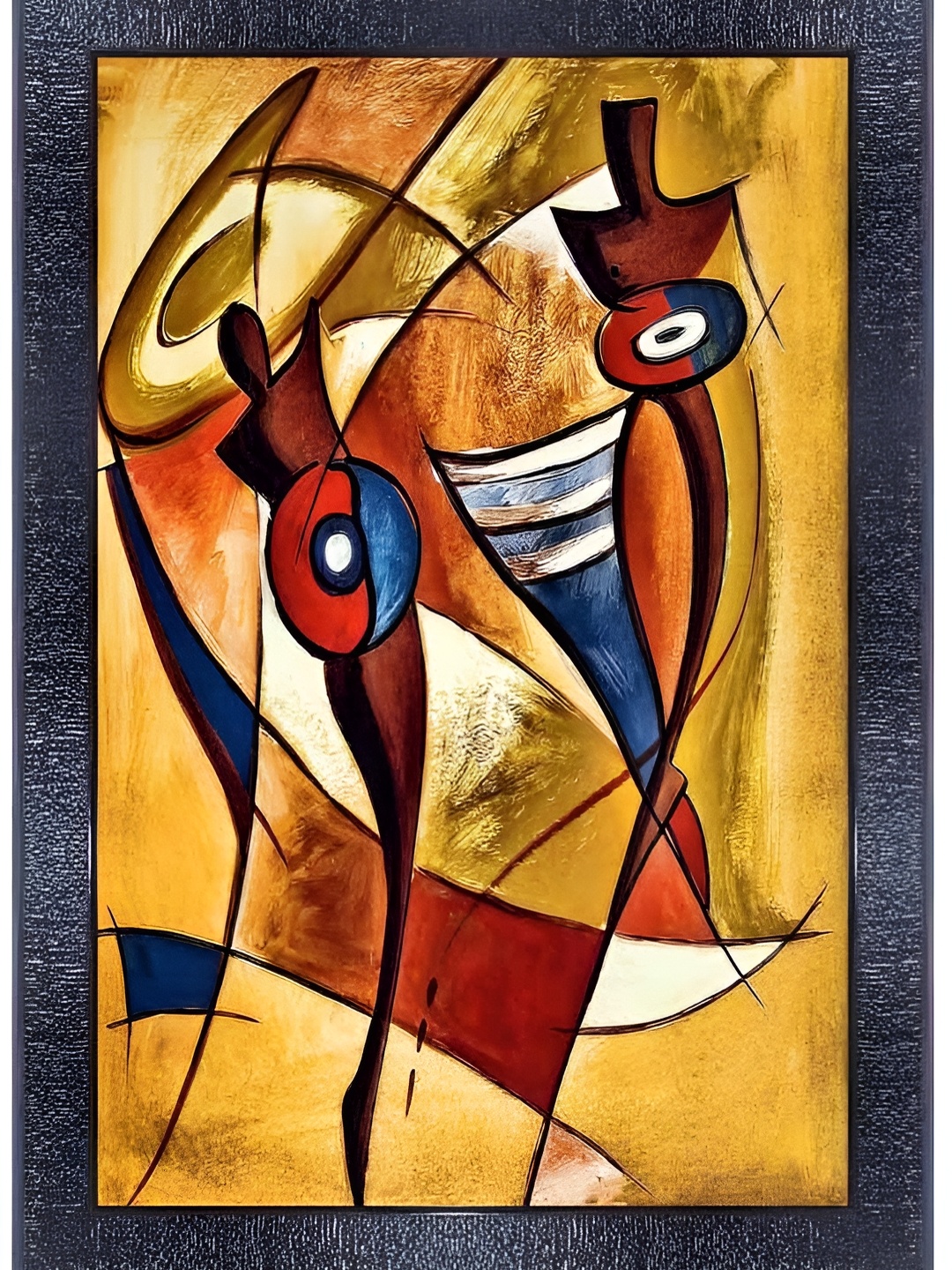 

PnF Black & Red Abstract Wooden Painting Wall Art
