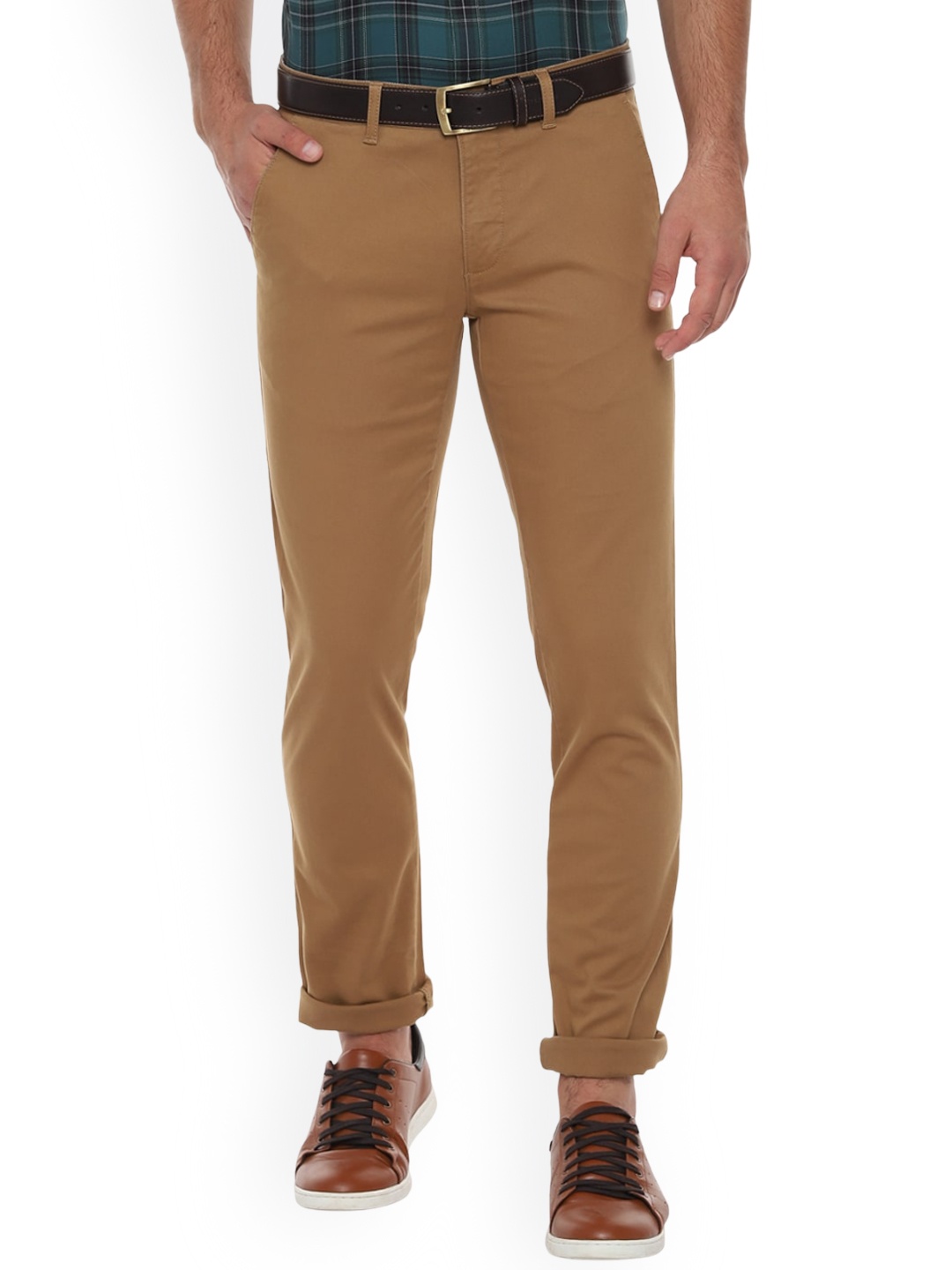 

Louis Philippe Sport Men Slim Fit Mid-Rise Chinos, Brown