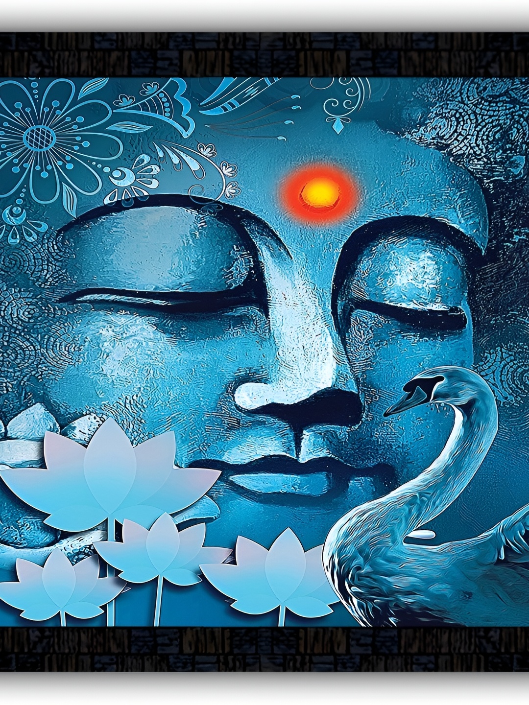 

PnF Black & Blue Religious Wall Painting