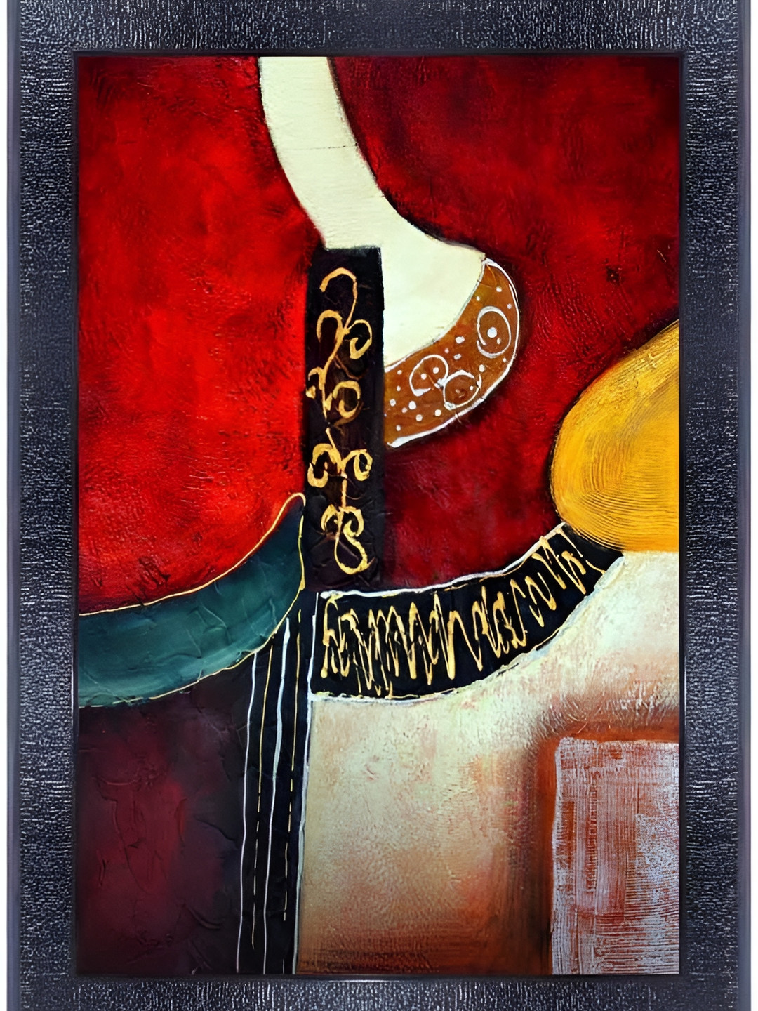 

PnF Black & Red Paper Abstract Painting Wall Art