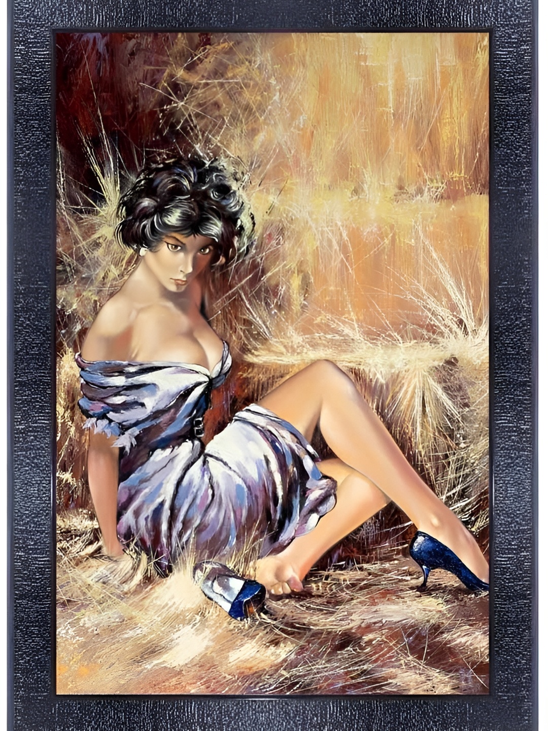

PnF Black & Brown Glass Abstract Wall Art