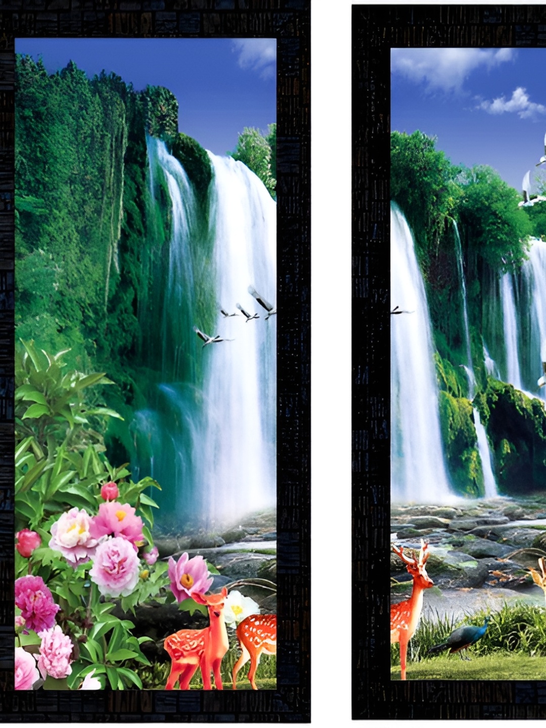 

PnF Charcoal & Green 3 Pieces Floral and Botanical Wooden Painting Wall Art
