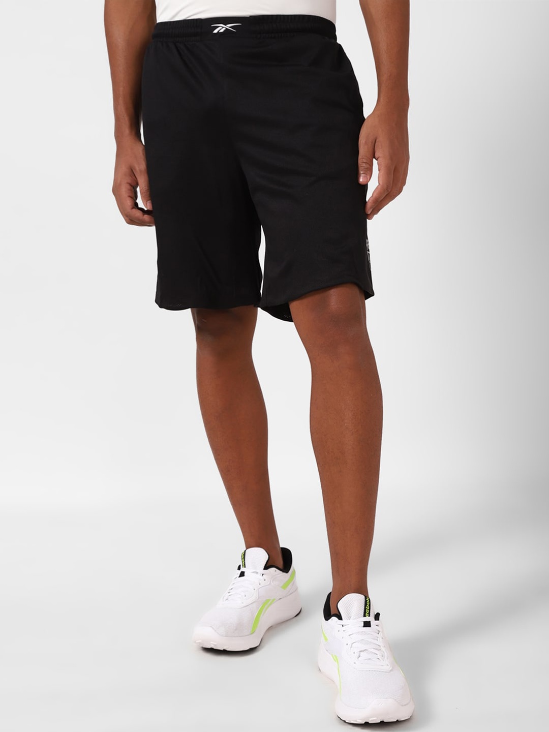 

Reebok Men Mid Rise Sports Short, Black