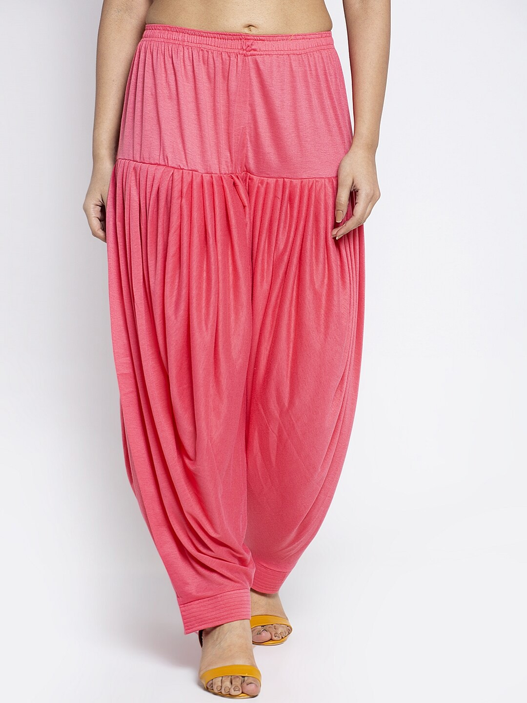

Jinfo Women Solid Patiyala, Coral