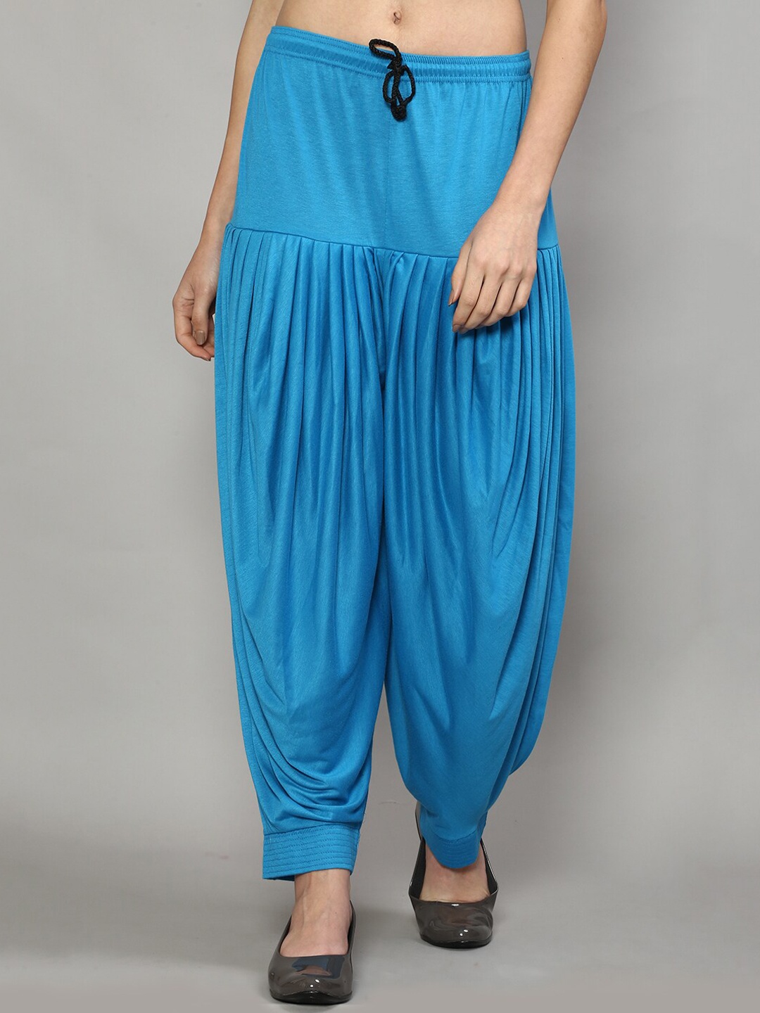 

Jinfo Women Mid-Rise Loose Fit Patiala, Turquoise blue