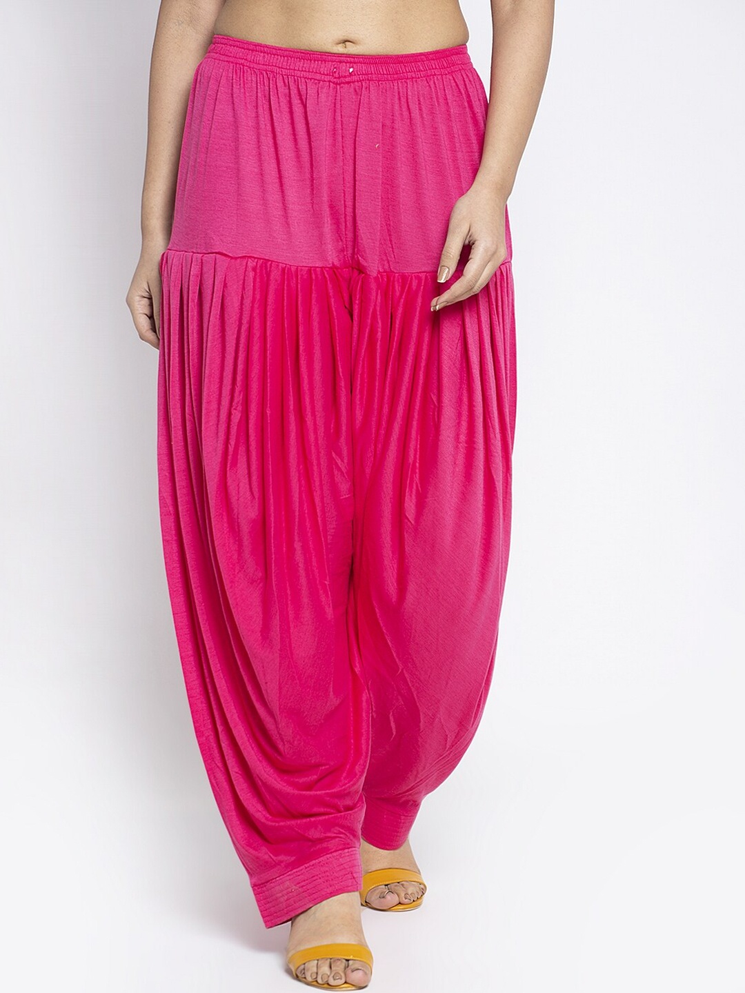 

Jinfo Women Mid-Rise Loose Fit Patiala, Pink