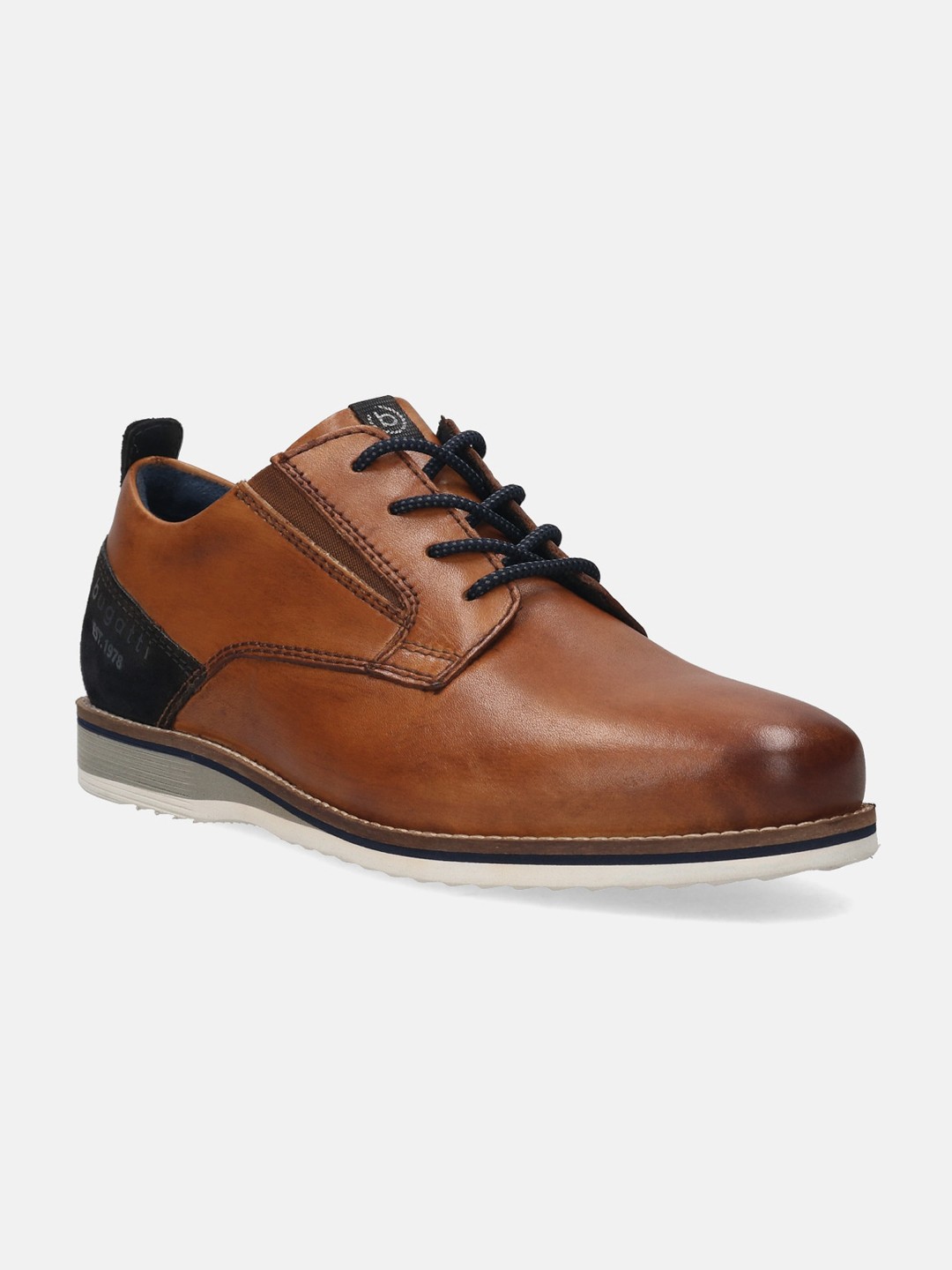 

Bugatti Sione Comfort Men Leather Derbys, Brown