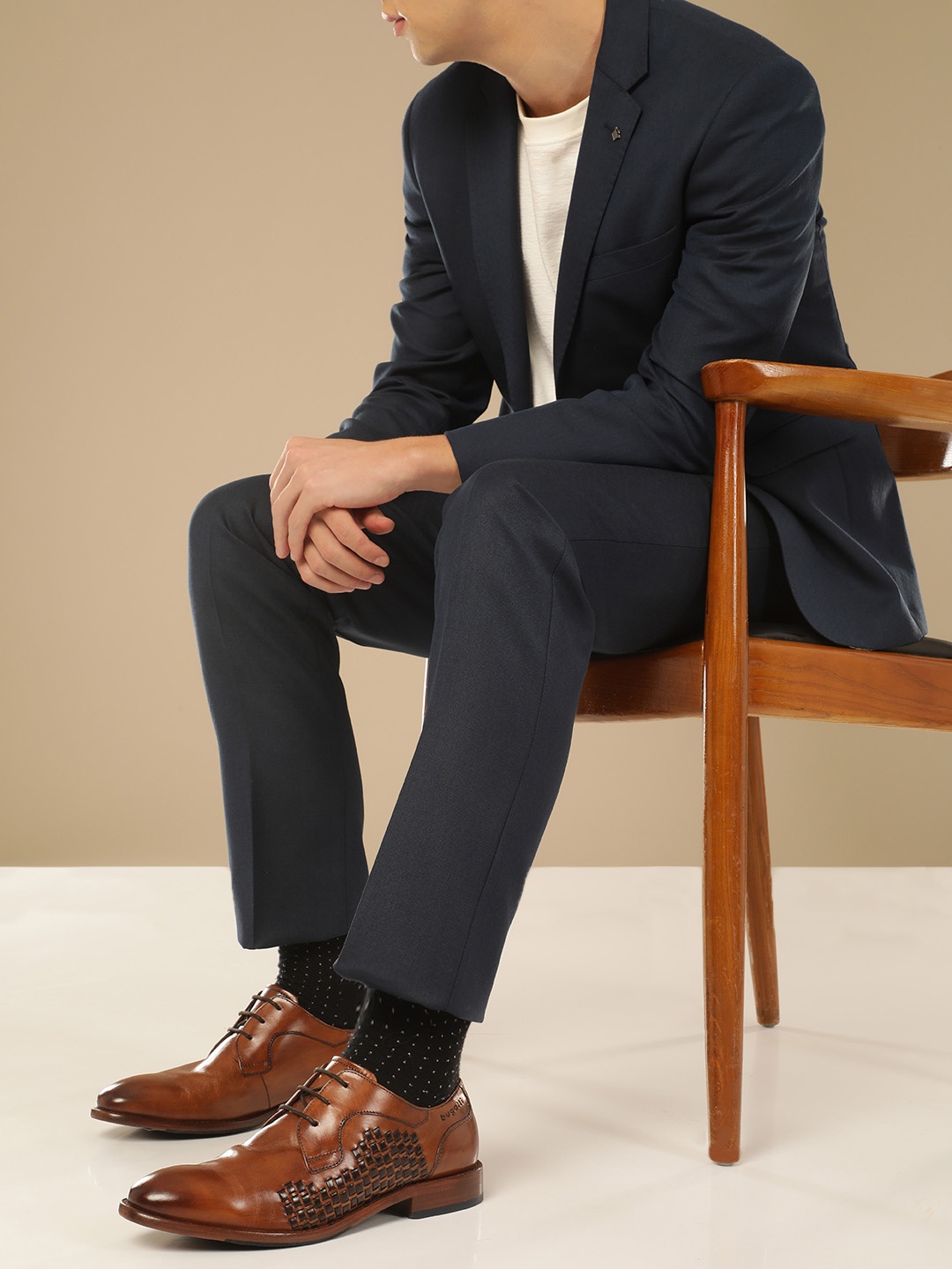 

Bugatti Livorno Flex Evo Men Textured Formal Derbys, Brown