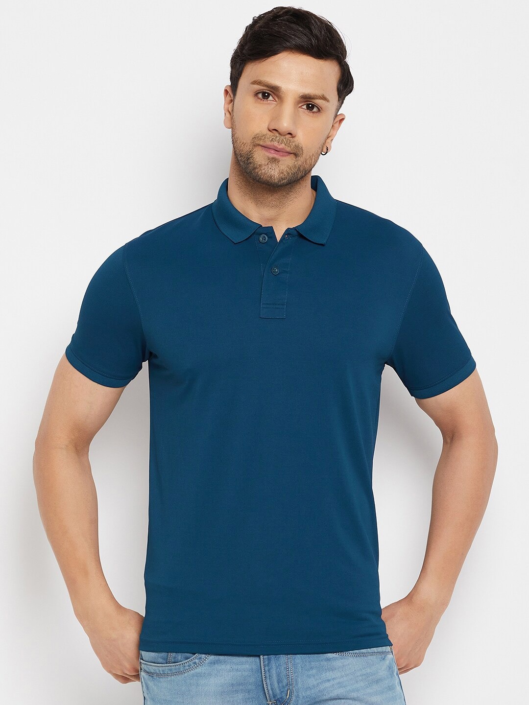 

98 Degree North Polo Collar Short Sleeves Regular T-shirt, Teal