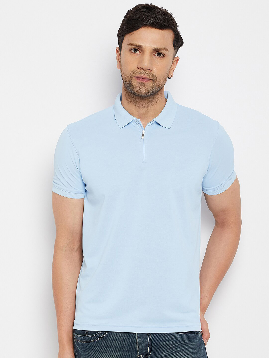 

98 Degree North Polo Collar Short Sleeves Regular T-shirt, Turquoise blue