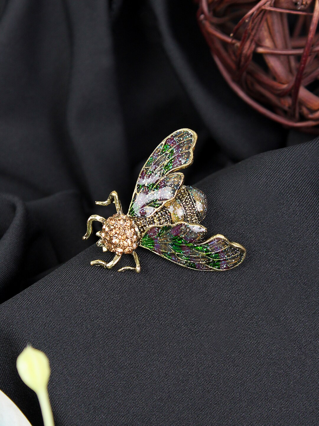 

Kavove Alloy Nectar Nook Charm Brooch, Gold