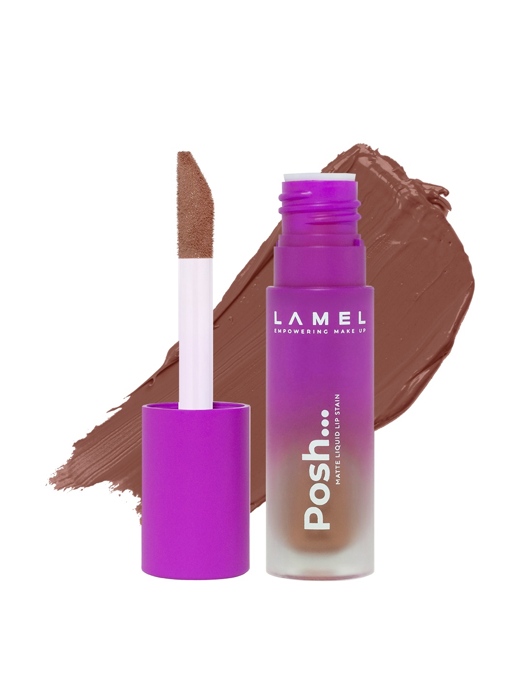 

LAMEL Posh Matte Liquid Lip Stain 4 g - Frost Rose 402, Brown