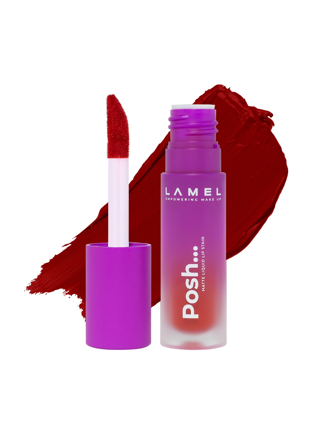 

LAMEL Posh Matte Liquid Lip Stain 4 g - Ruby Red 406, Maroon