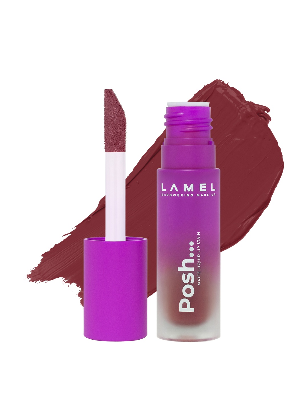 

LAMEL Posh Matte Liquid Lip Stain 4 g - Sangria 409, Maroon