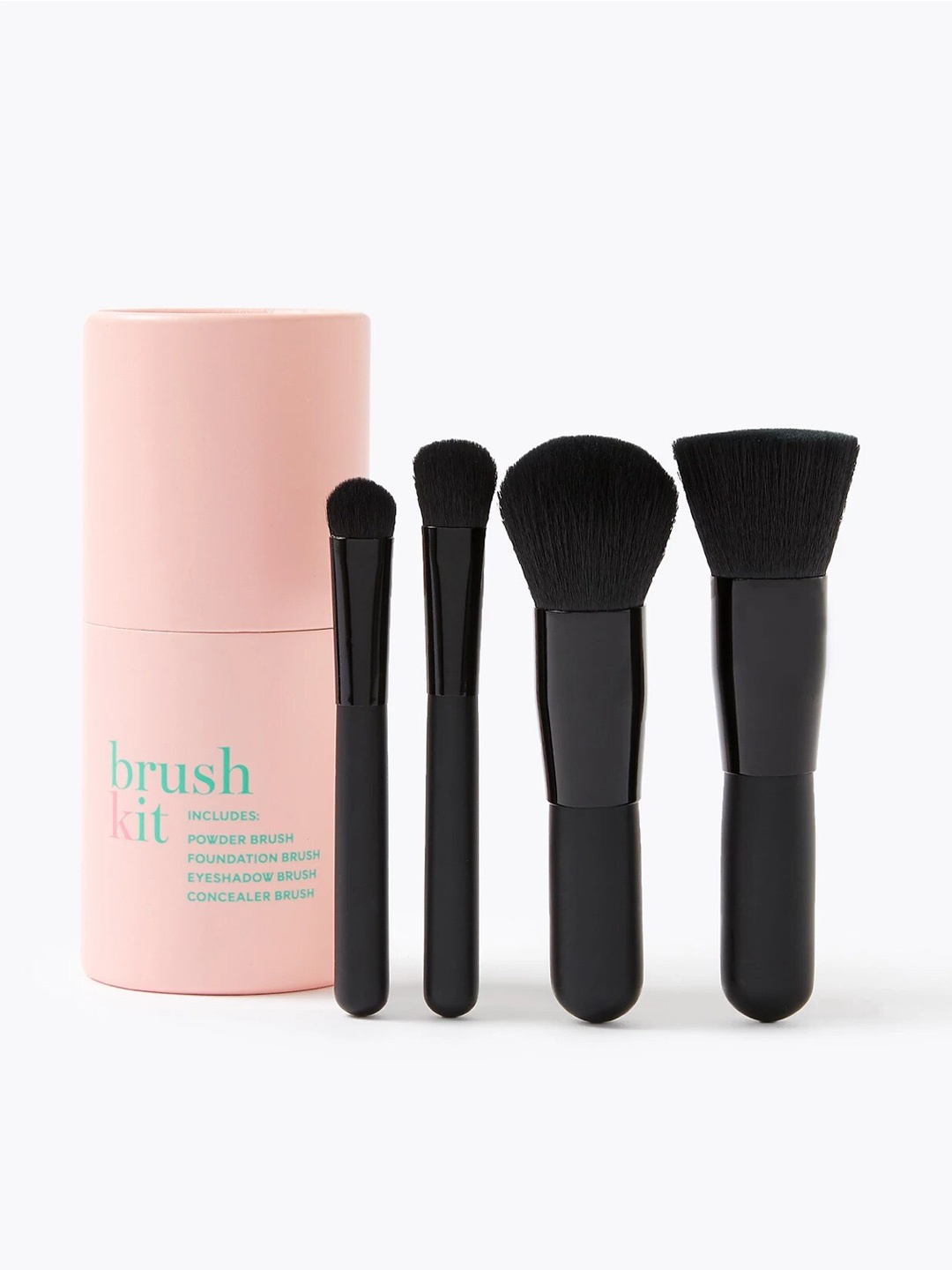 

Marks & Spencer Set Of 4 Powder Brush-Foundation Brush-Eyeshadow Brush-Concealer Brush, Pink