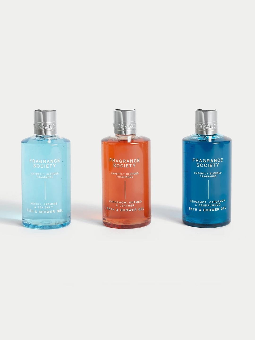 

Marks & Spencer Fragrance Society Set Of 3 Bath & Shower Gel - 265ml Each, Blue