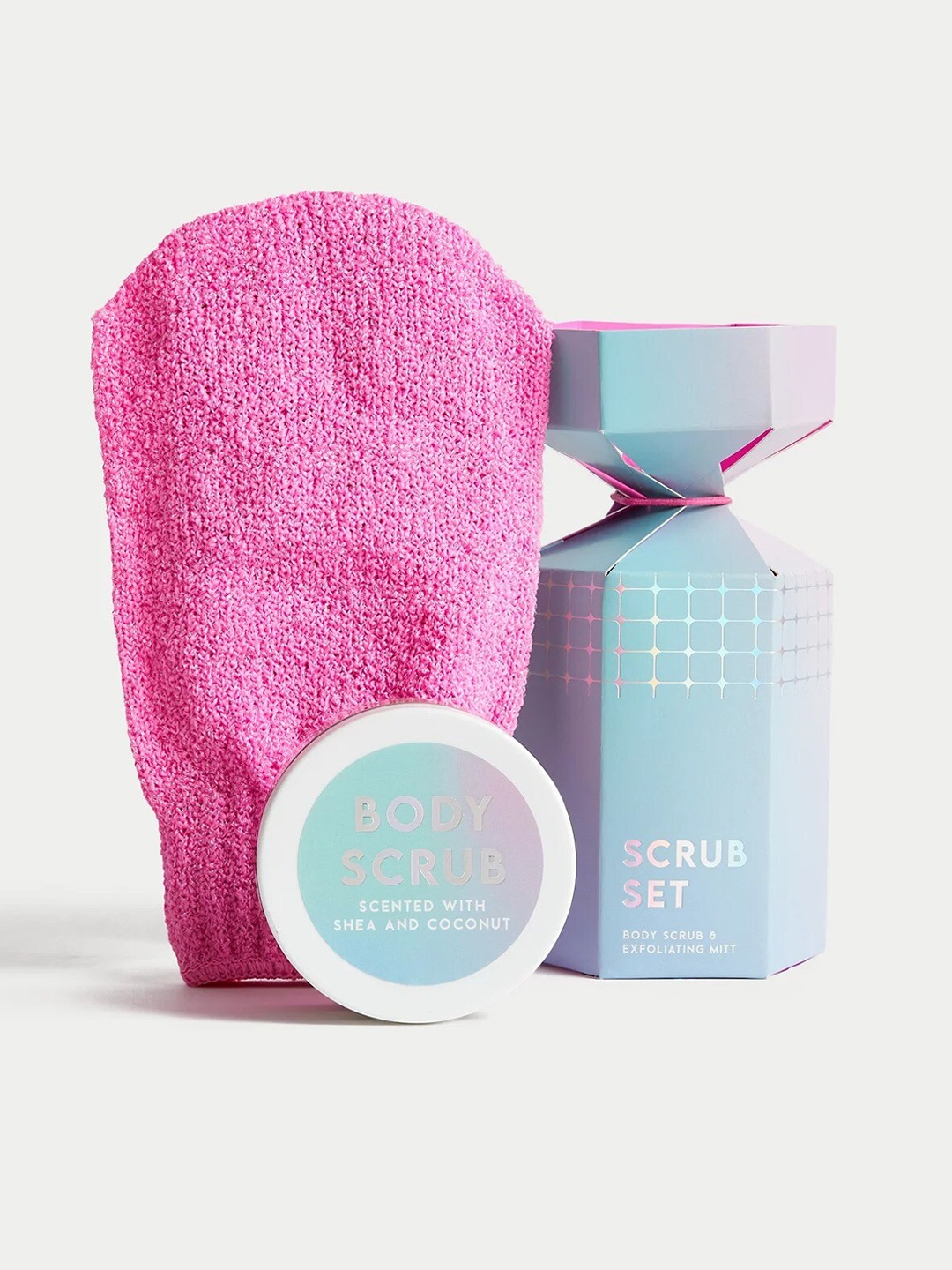

Marks & Spencer Set Of 2 Body Scrub - 100ml & Exfoliating Mitt, Blue