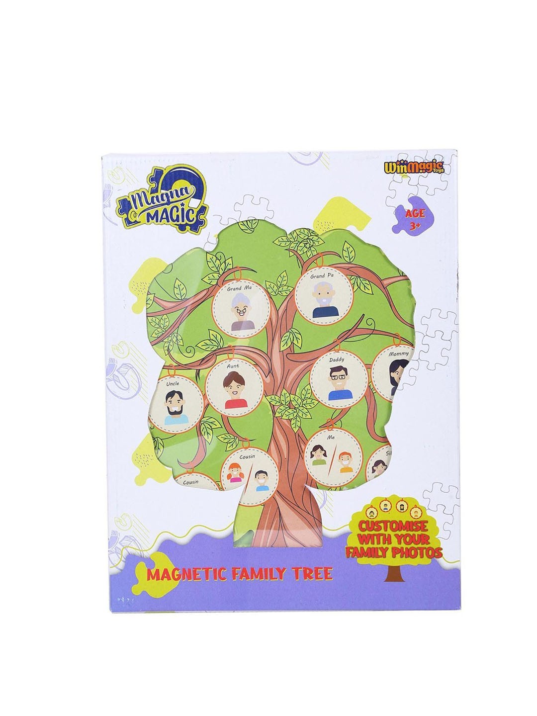 

magna MAGiC Kids 3D Puzzles Magnetic Family Tree, Green